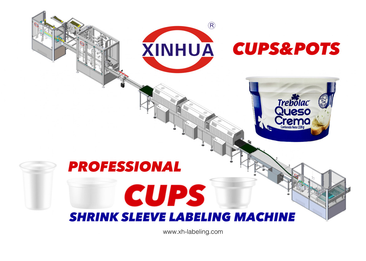 Cup Shrink Sleeve Labeling Machine | One-click to Connect with Plastics