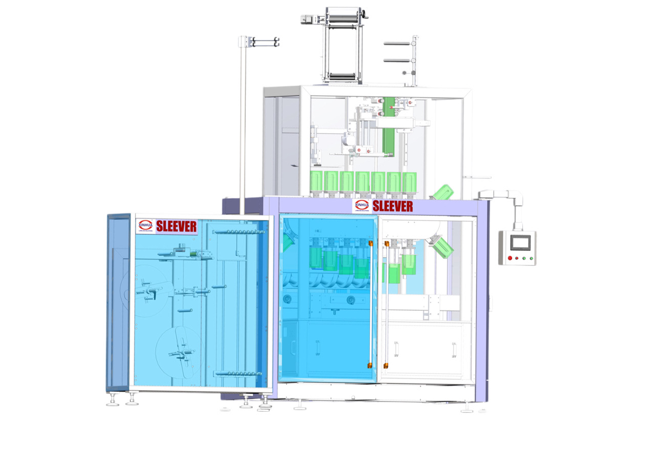 Square Bottle Shrink Sleeve Labeling Machine SliderImage