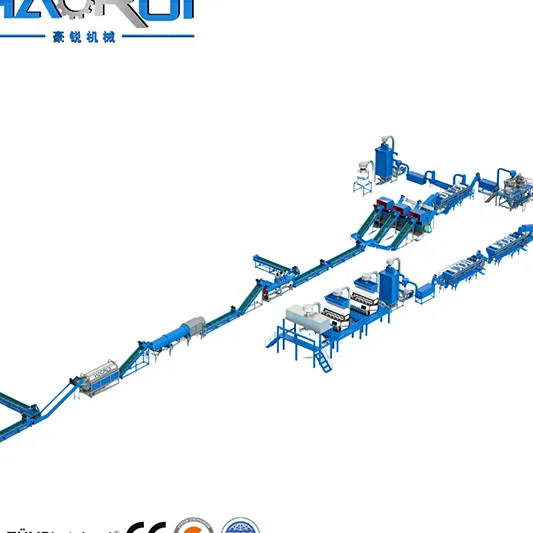 600 Type automatic pet plastic bottle recycling machine with filter system SliderImage