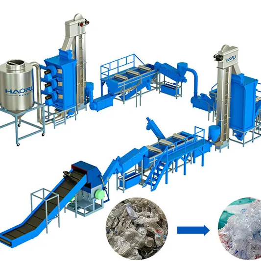 800kg/hr pp pe film washing line with CE for plastic recycling SliderImage