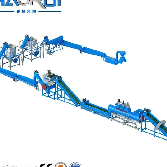 High-Efficiency 1000-1500 kg/h PET Bottle Washing Recycling Line SliderImage