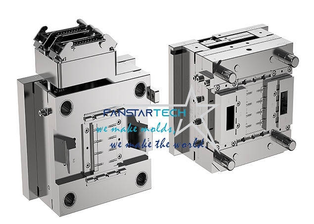 PRECISION CONNECTOR PLASTIC INJECTION MOLD SliderImage