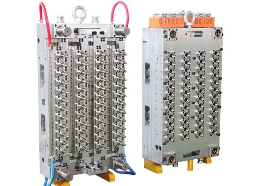 48 cavity self lock pin valve gate PET preform mould with hot runner temperature controller SliderImage