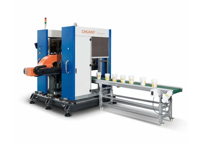 High-speed side-entry in-mold labeling system SliderImage