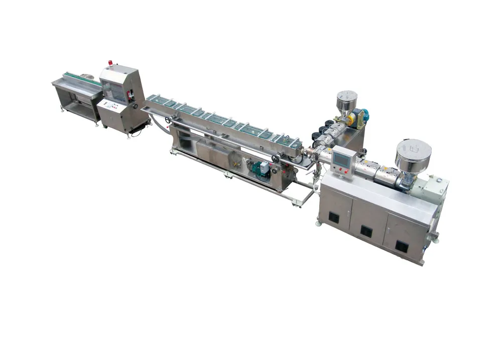 Precision medical pipe extrusion production line