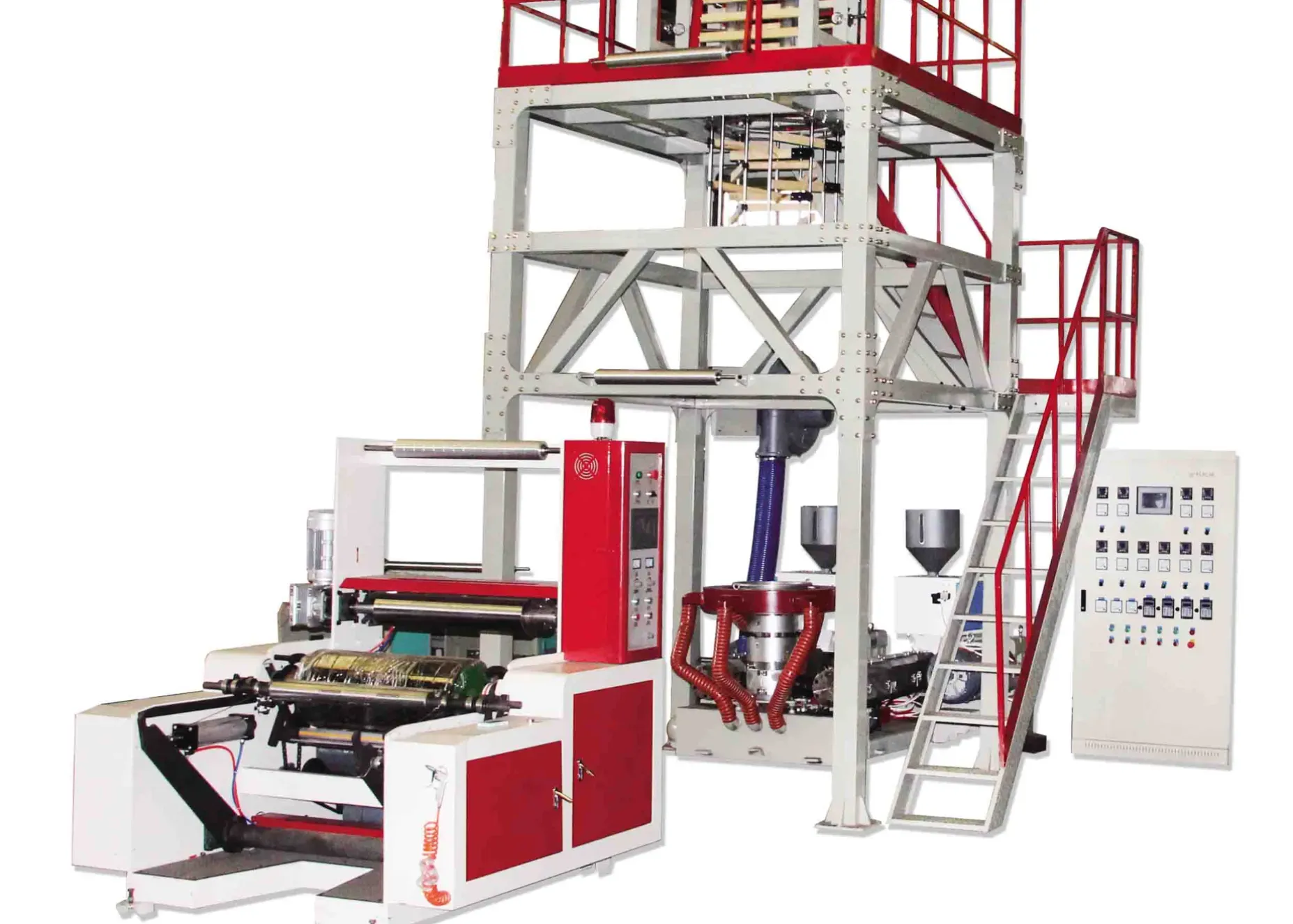 Three-layer co-extrusion film blowing machine_0