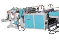 Fully automatic double-axis heat sealing and heat cutting bag making machine