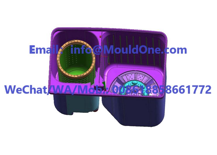 High quality China custom plastic injection molding plastic washing machine mould SliderImage