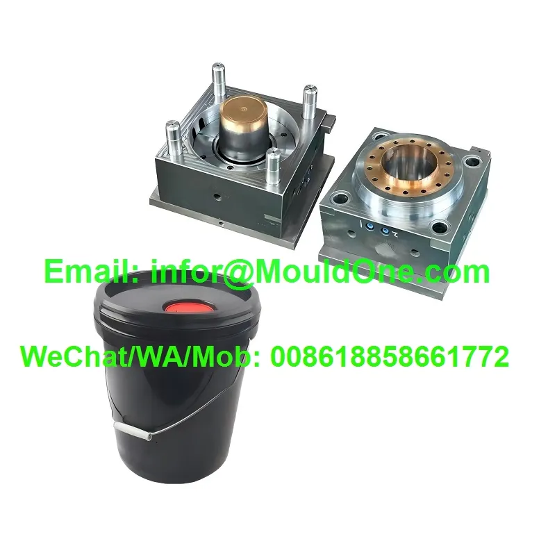 Custom Creative Plastic Injection Moulding 5 Liter 15 Liter Water Round square Paint Bucket Mould SliderImage