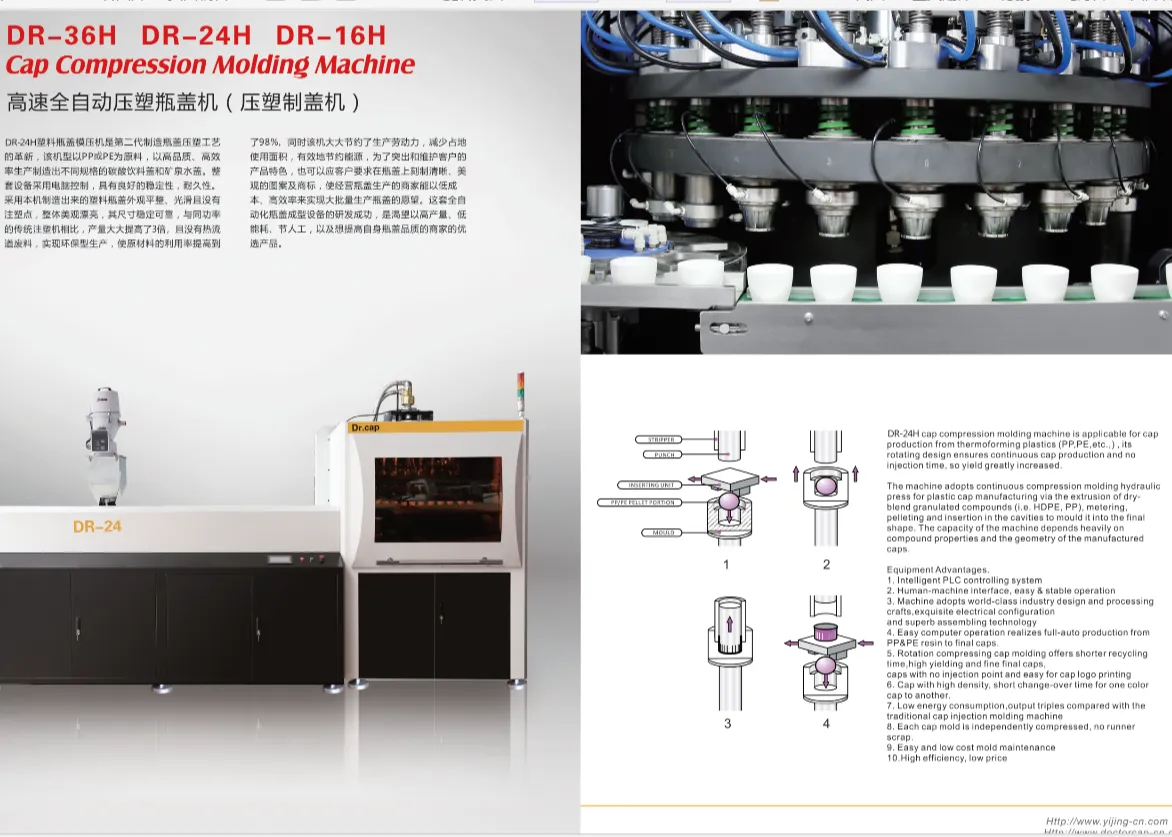 DR-36T Full-automatic cap compression molding machine SliderImage