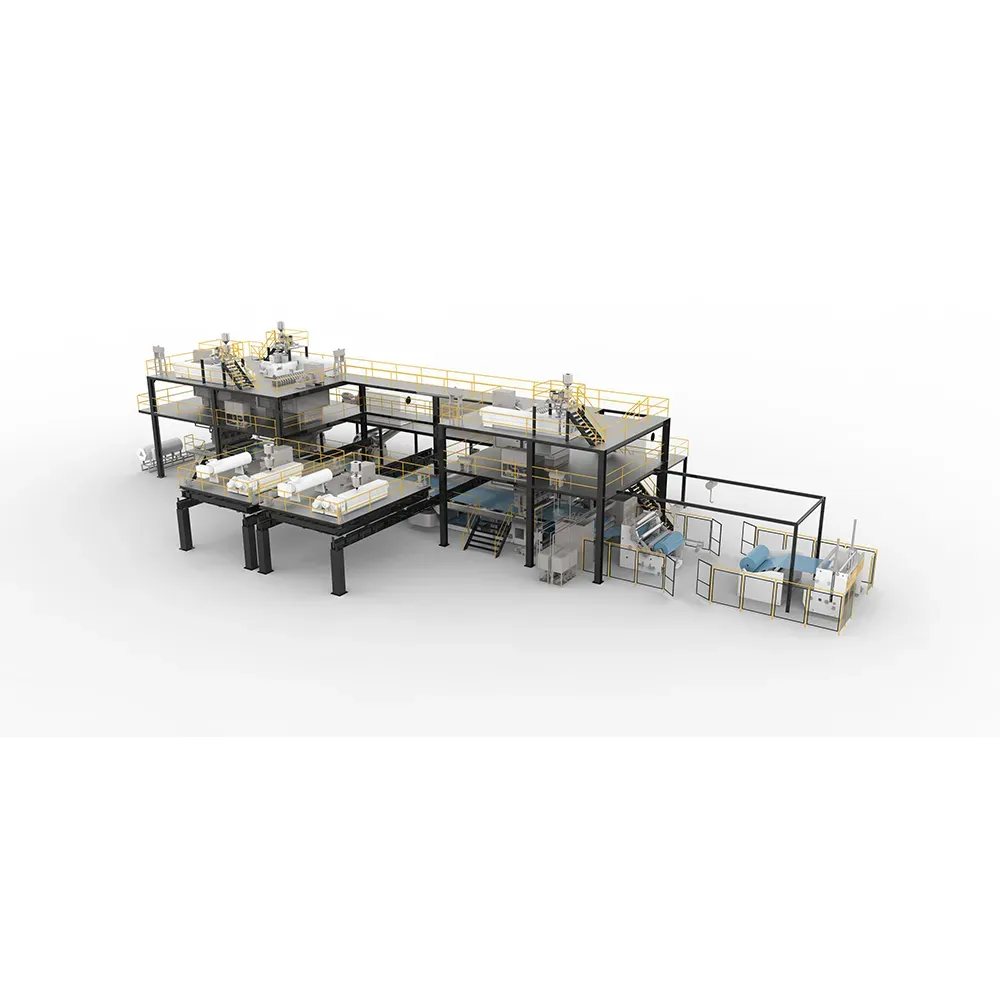PP Spunbons Nonwoven Fabric Making Production Line_0