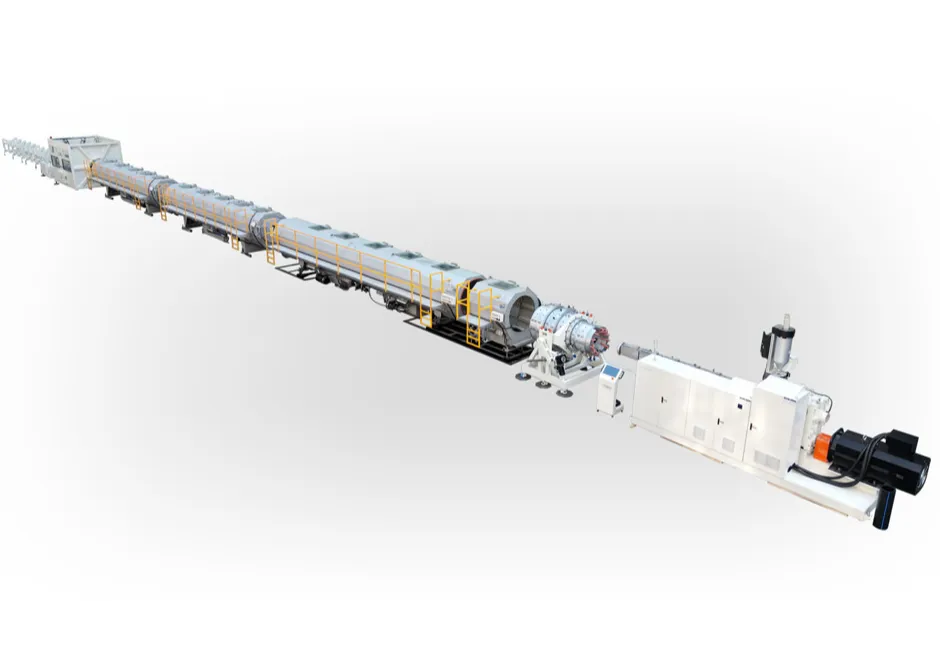 Large caliber HDPE water/gas pipe extrusion line SliderImage