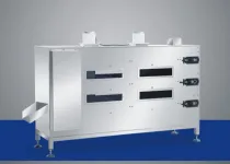Horizontal bottle cap cooling machine