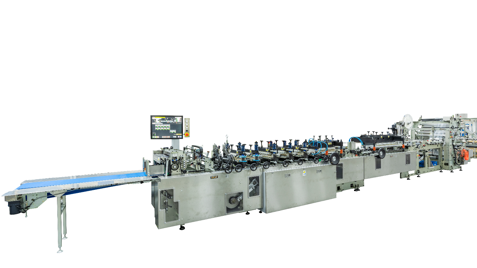High-speed, Three-side-seal, Automatic Pouch Making Machine 
[with standing pouch and zipper seal unit] SliderImage