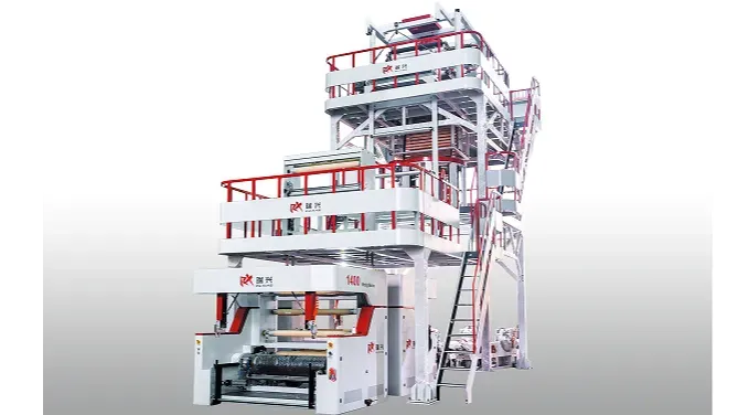 HDPE three-layer co-extruded rotary high-speed fi...