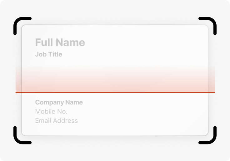 Tips for you to scan / upload your business card