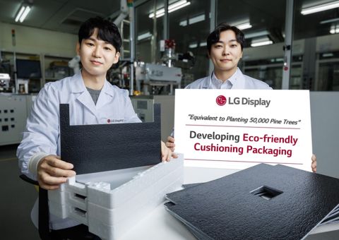 LG Display x Hanwha Solutions_eco-friendly cushioning packaging.jpg
