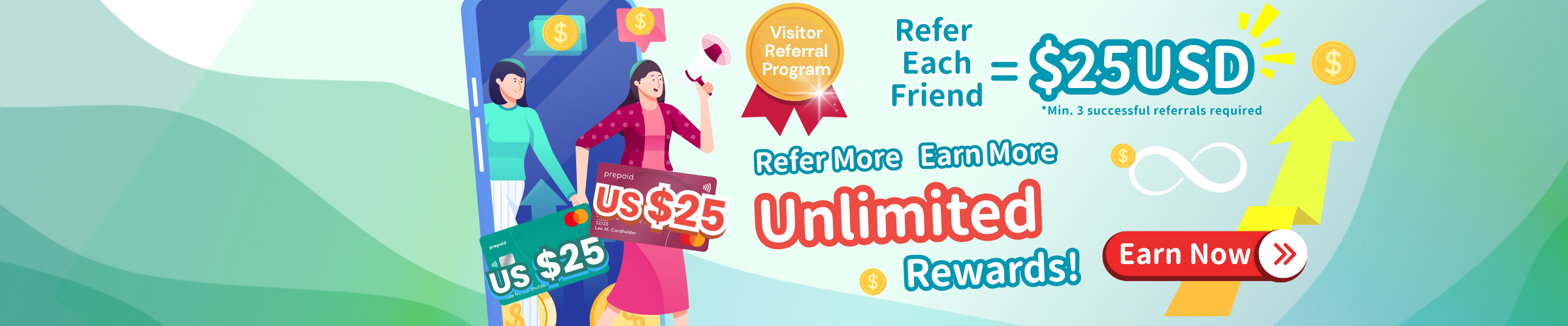 Visitor Referral Program - Refer & Earn Unlimited Rewards!