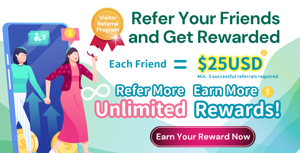 Visitor Referral Program - Refer & Earn Unlimited Rewards!