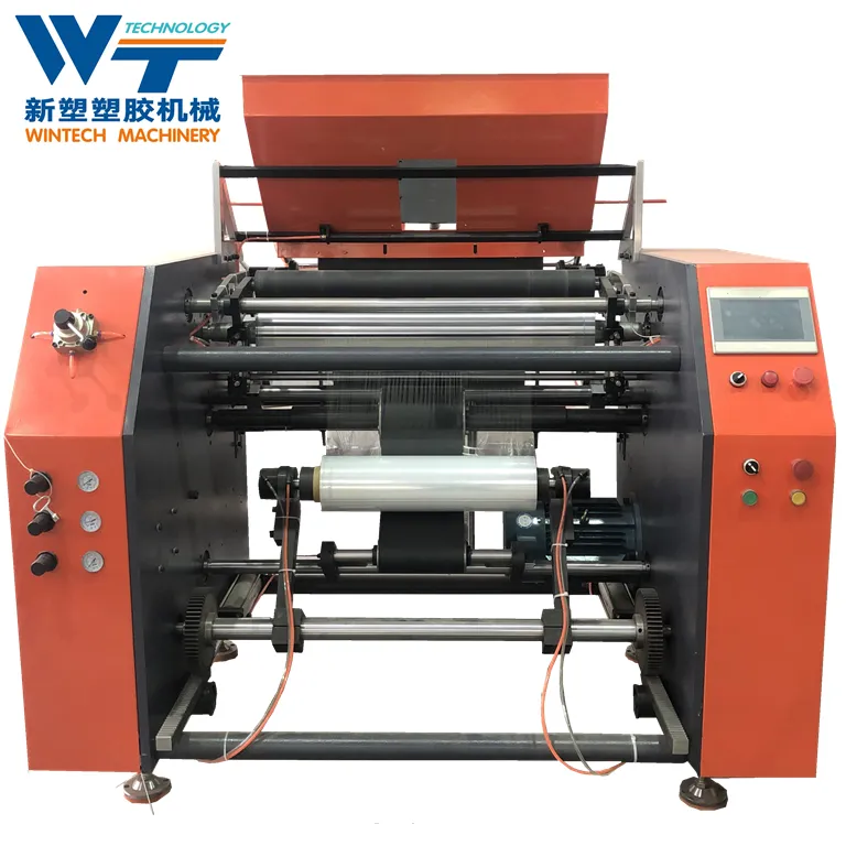 Fully Automatic Stretch/Cling Film Rewinding MachineWINTECH PLASTIC