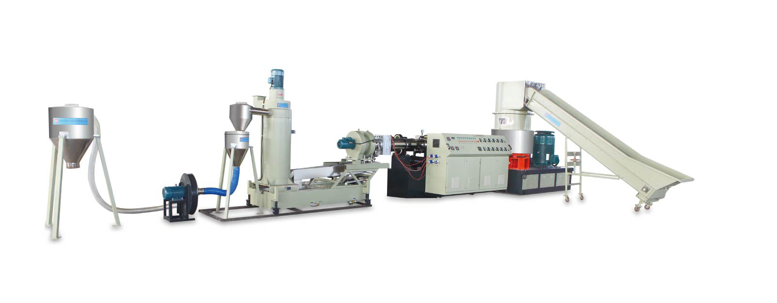 Plastic extrusion & pelletizing machine SliderImage