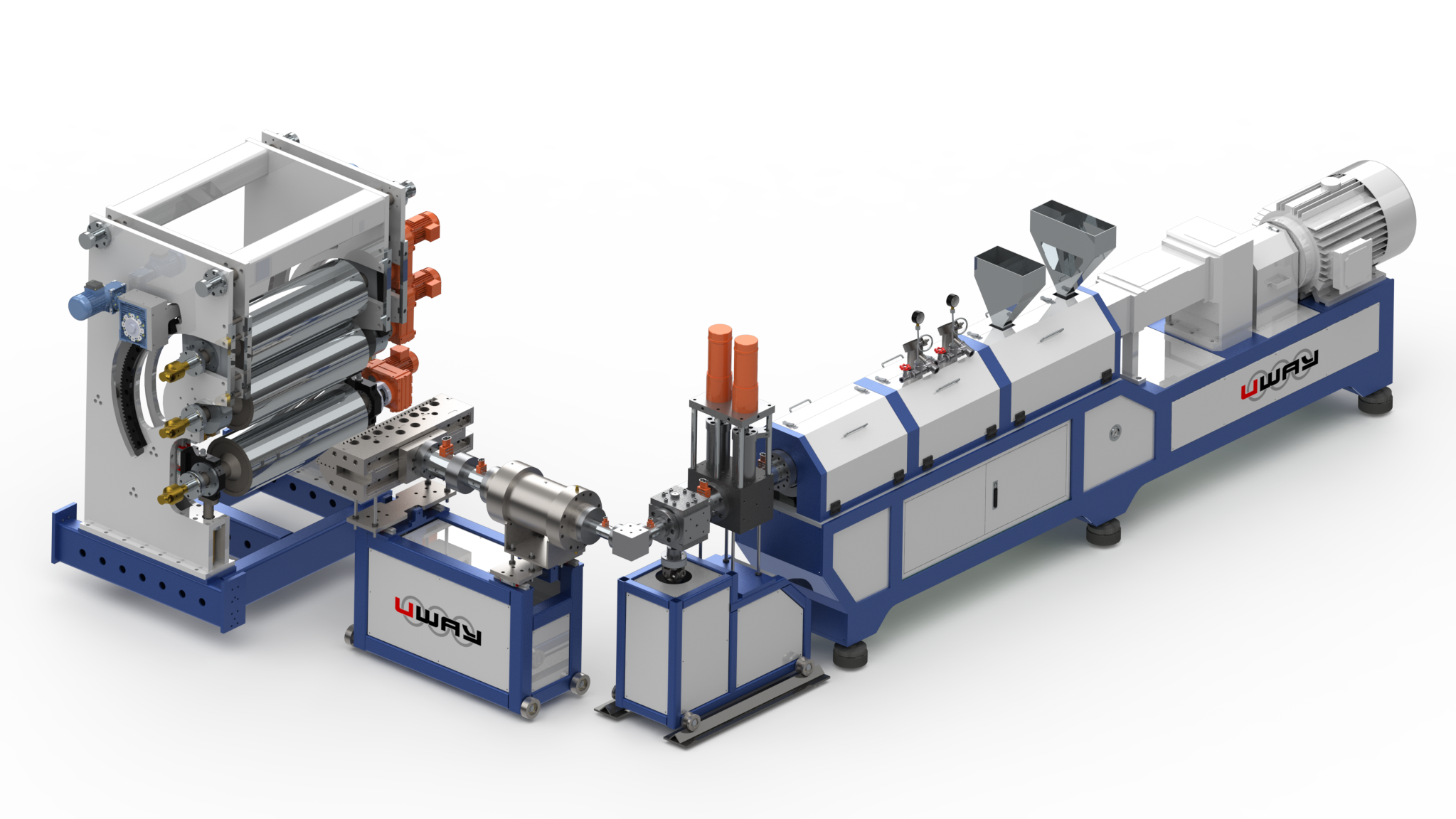ABS, HDPE, PP mono or multi-layer thick board extrusion line SliderImage