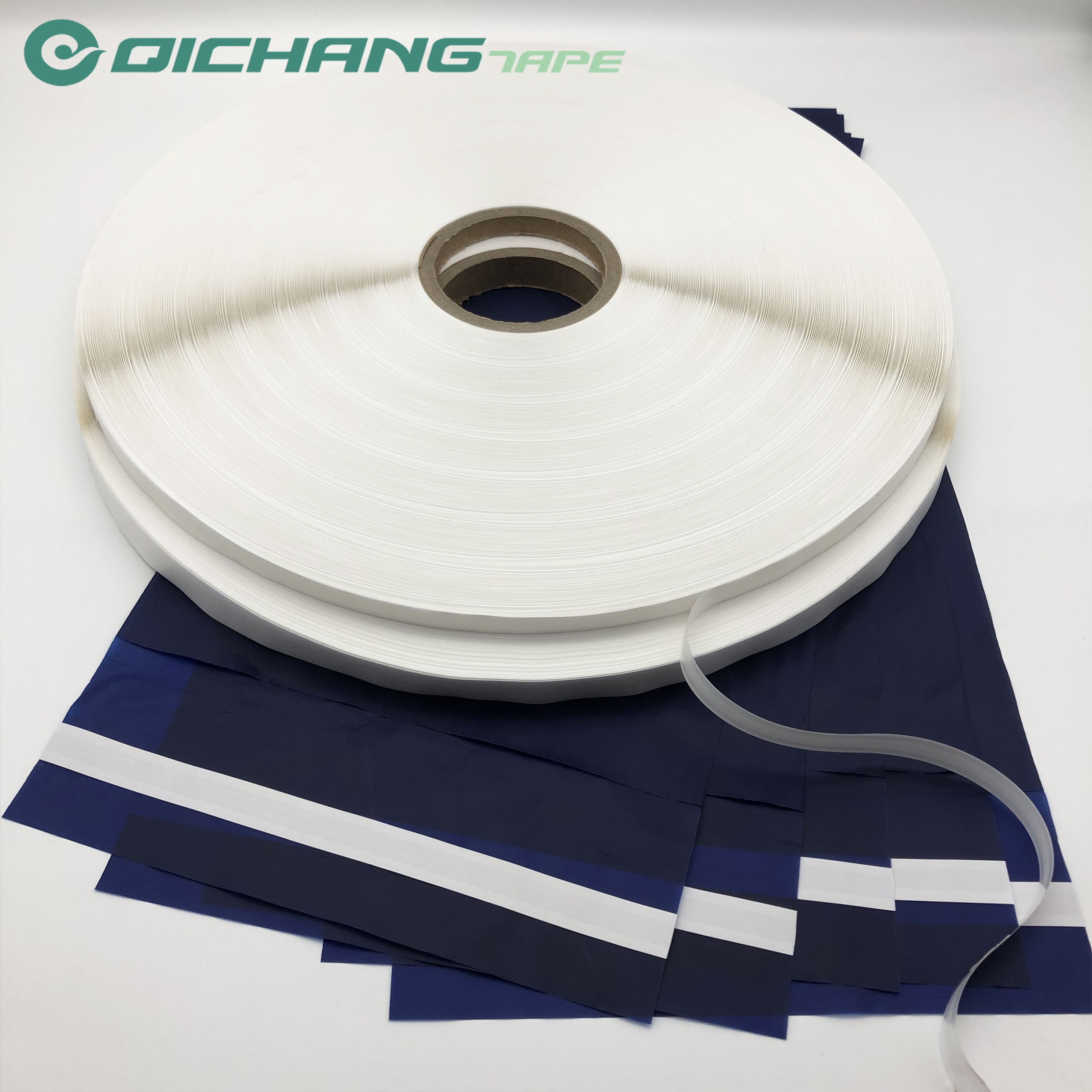 Bag sealing outlet tape