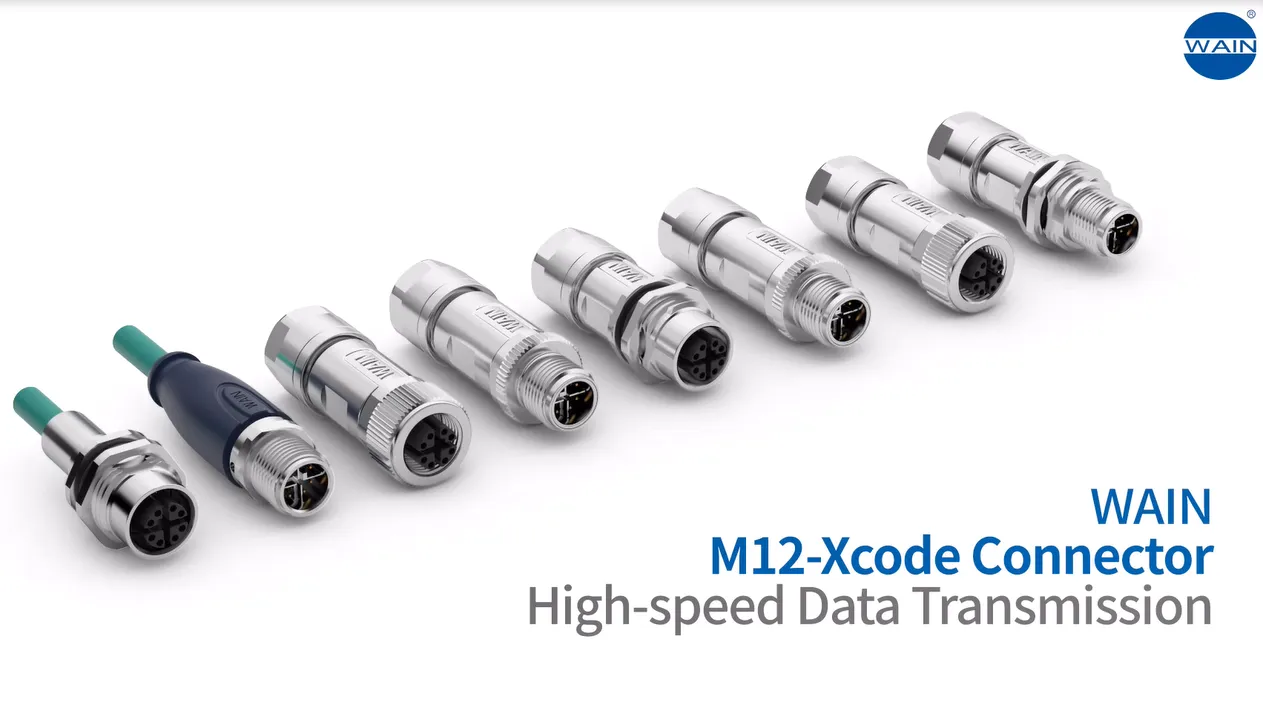 M12 圆形连接器，X编码 | 唯恩重载连接器_0