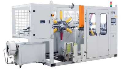 Automatic Coiler with Automatic Strapping and Unloading Device