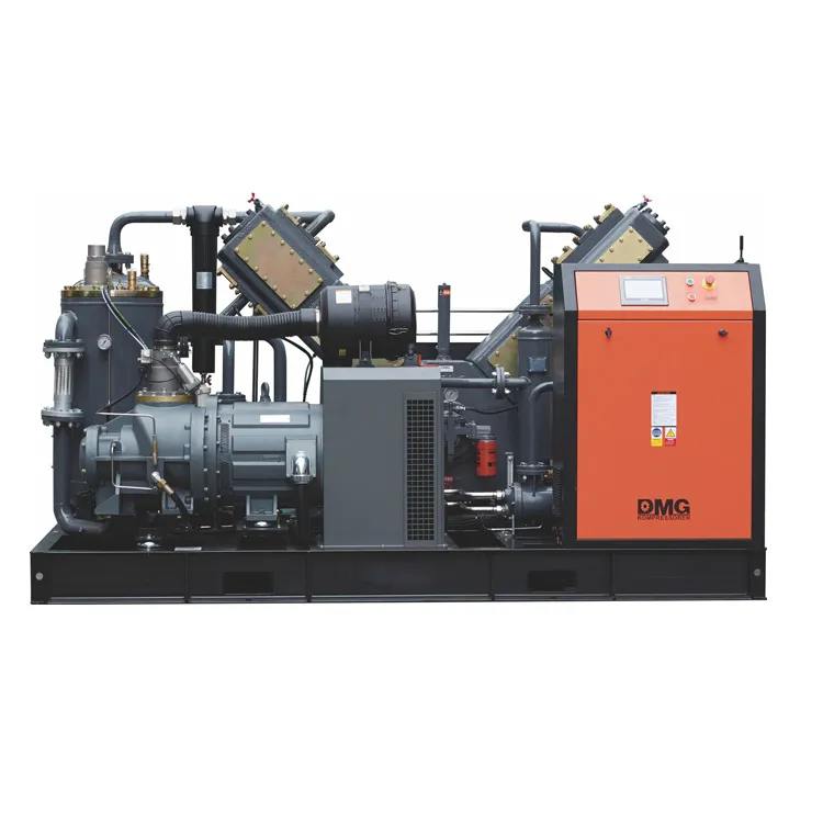 The bull series permanent variable frequency oil-free screw piston booster comperssor