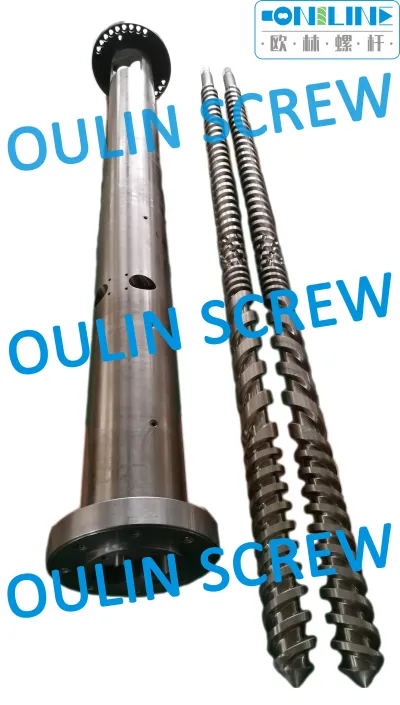 TWIN PARALLEL SCREW AND BARREL
