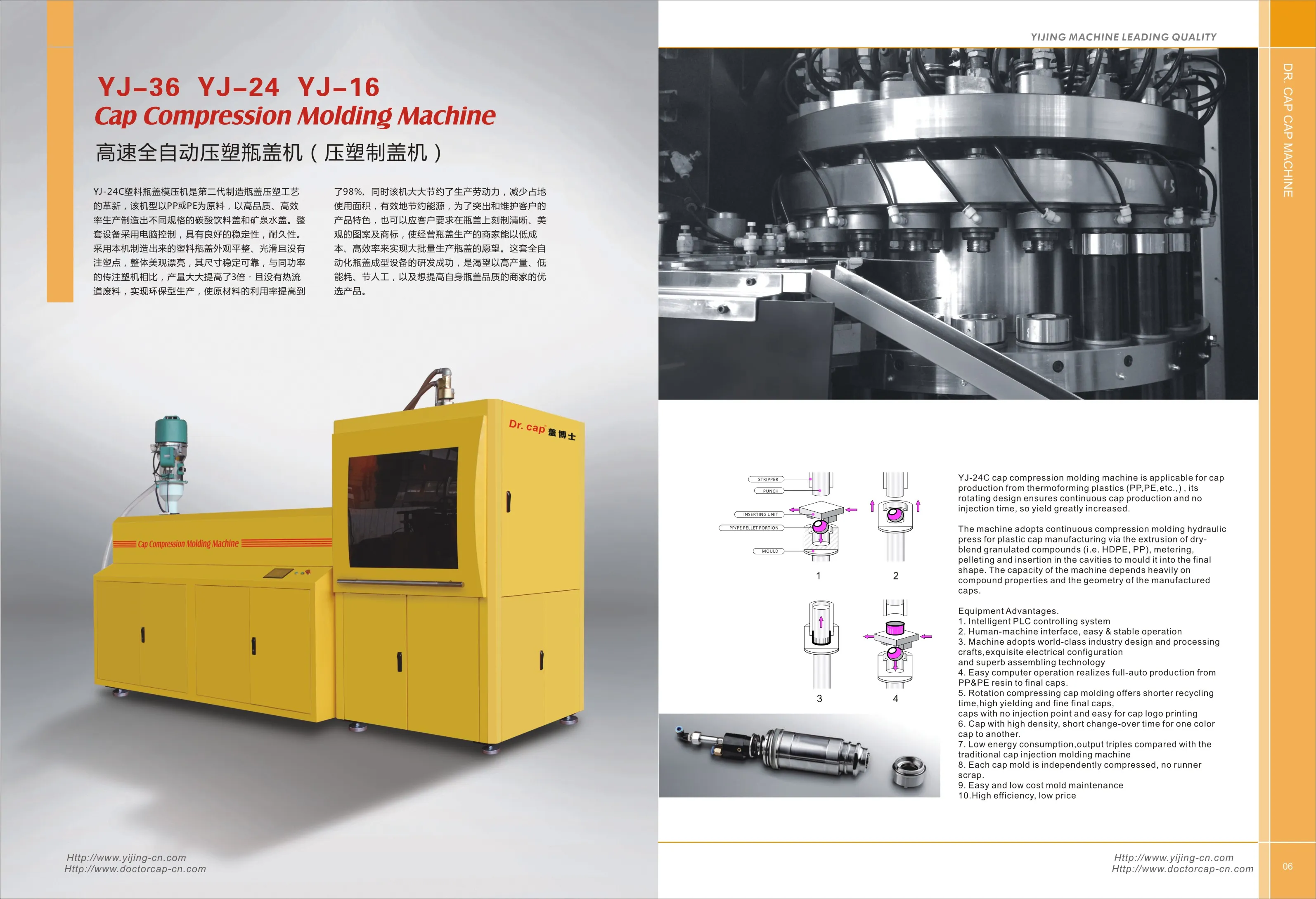 DR-36T Full-automatic cap compression molding machine-Taizhou Yijing ...