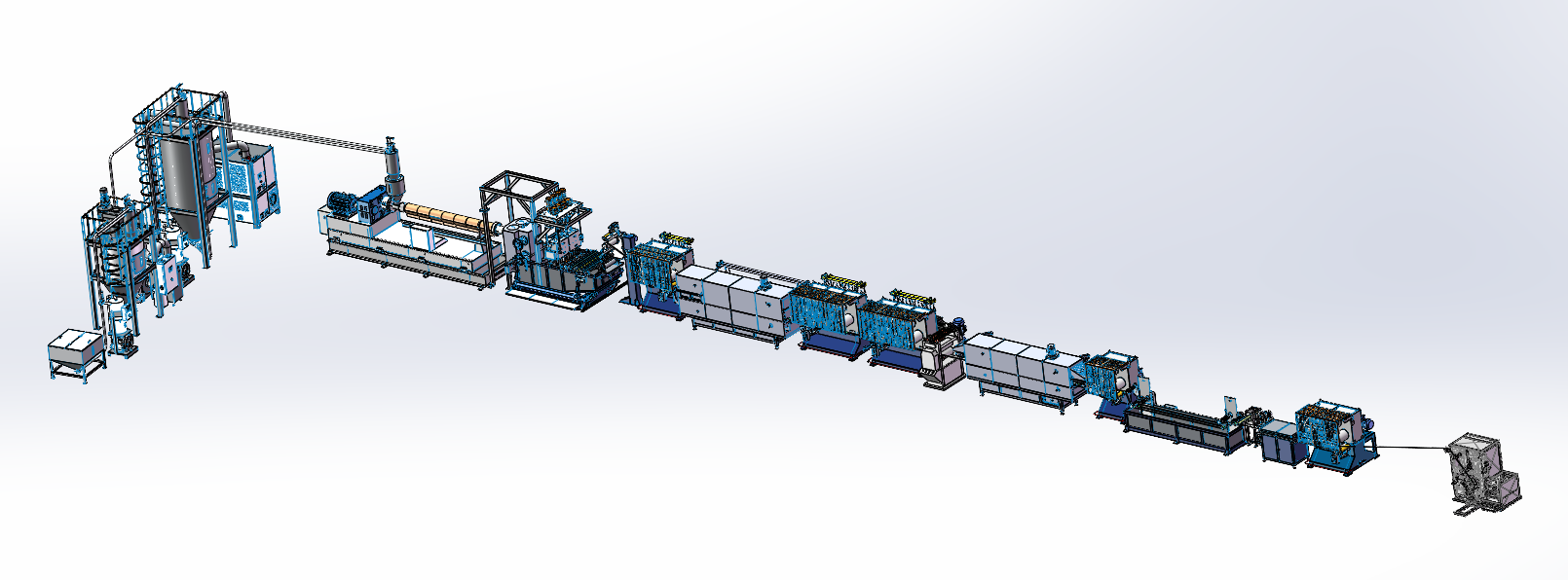 extrusion line for the production of PET/PP tapes SliderImage