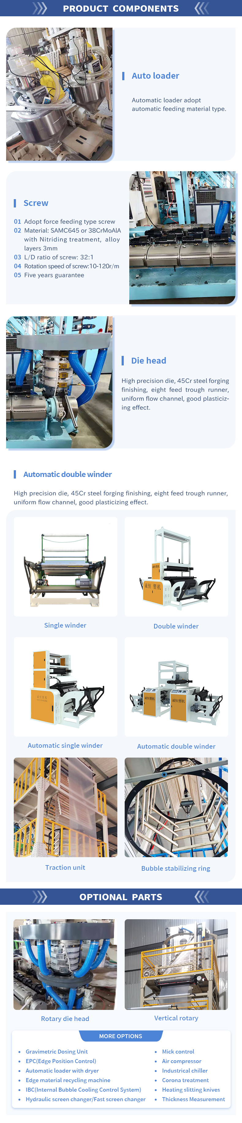 ABA film blowing machine blown film extruder plastic film machine SliderImage